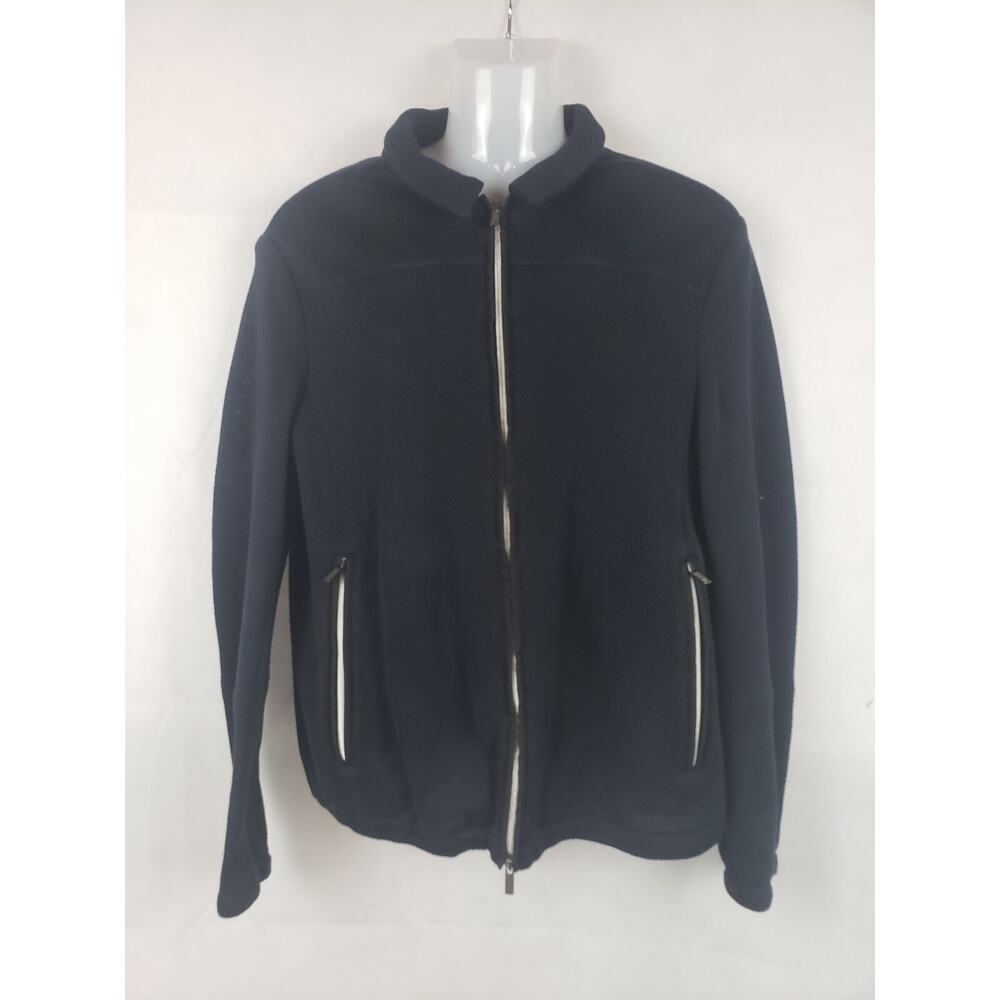 Original‎ Emporio Armani Johnny Line Men's Lightweight Mesh Jacket Black XL